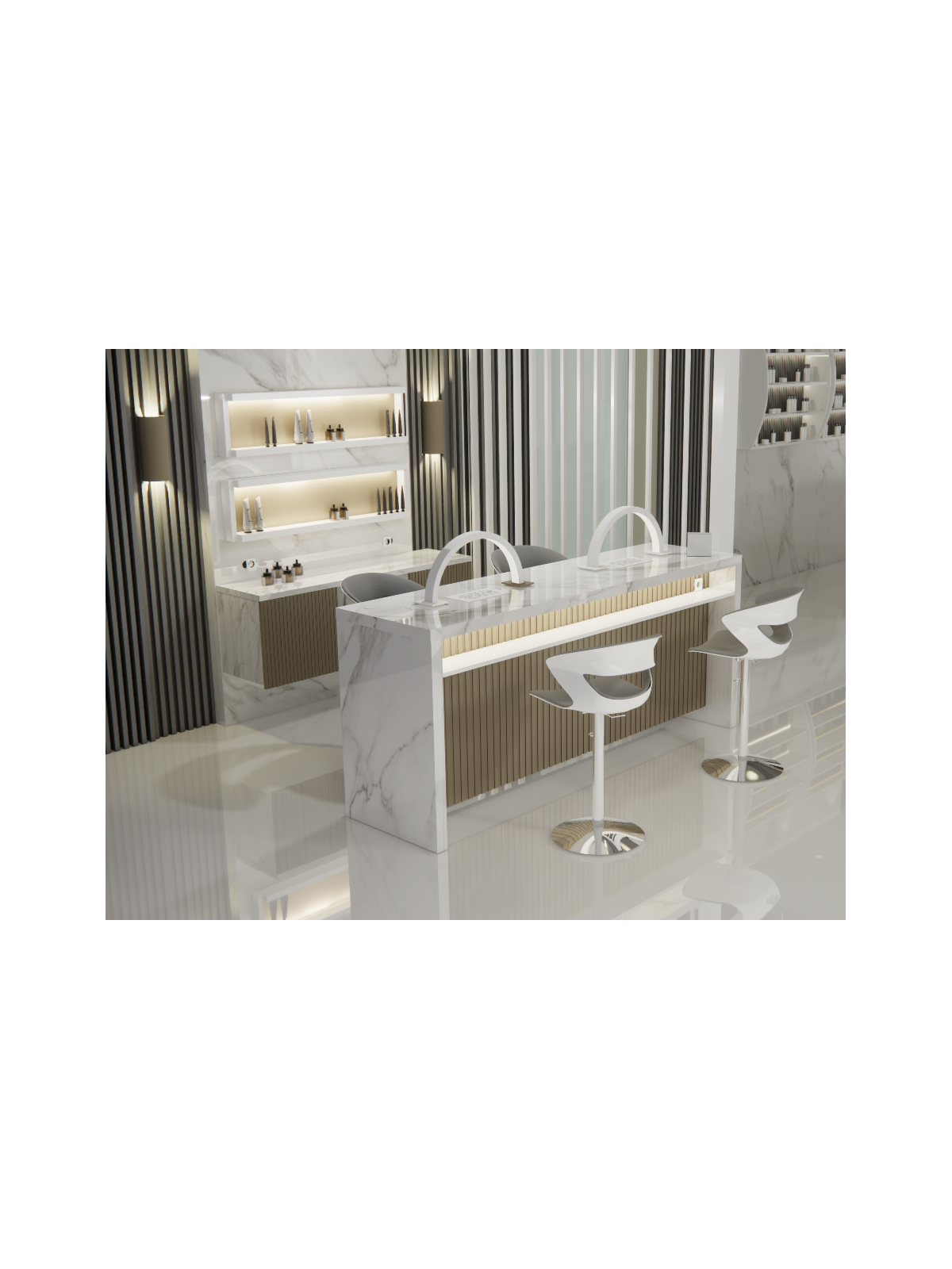 Tavolo Nails Desk con Aspiratore | Pierucci