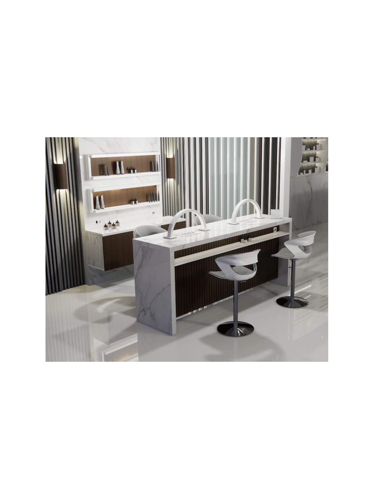 Tavolo Nails Desk con Aspiratore | Pierucci