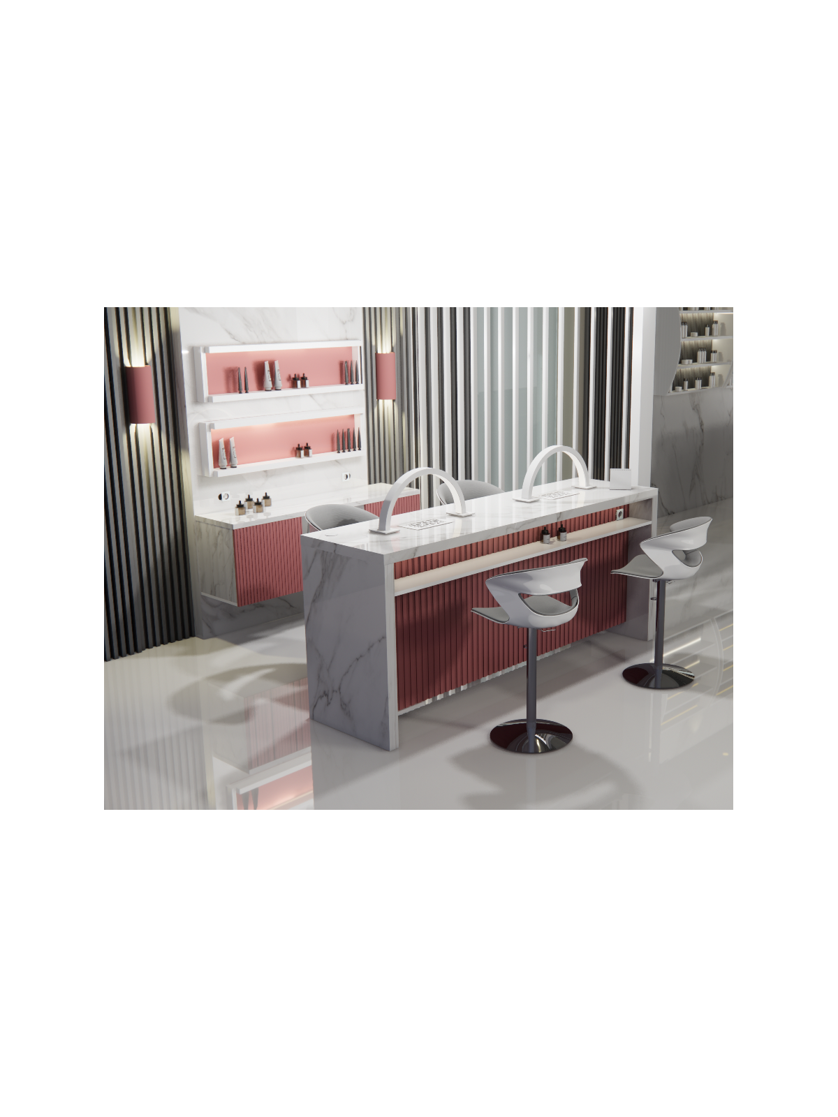Tavolo Nails Desk con Aspiratore | Pierucci