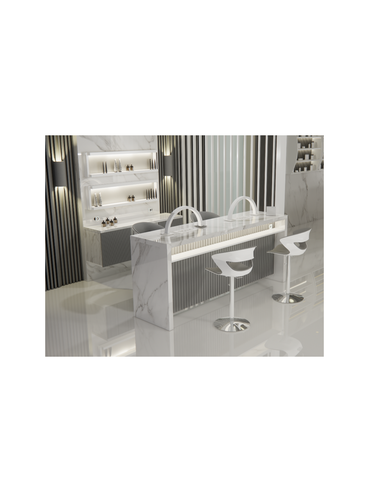 Tavolo Nails Desk con Aspiratore | Pierucci