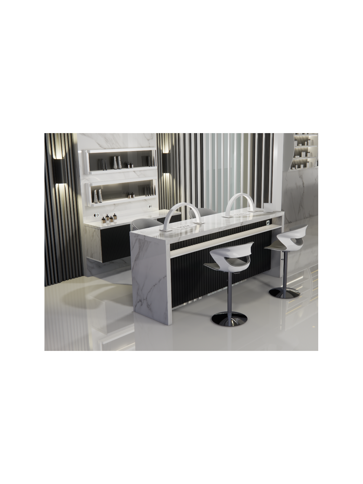 Tavolo Nails Desk con Aspiratore | Pierucci
