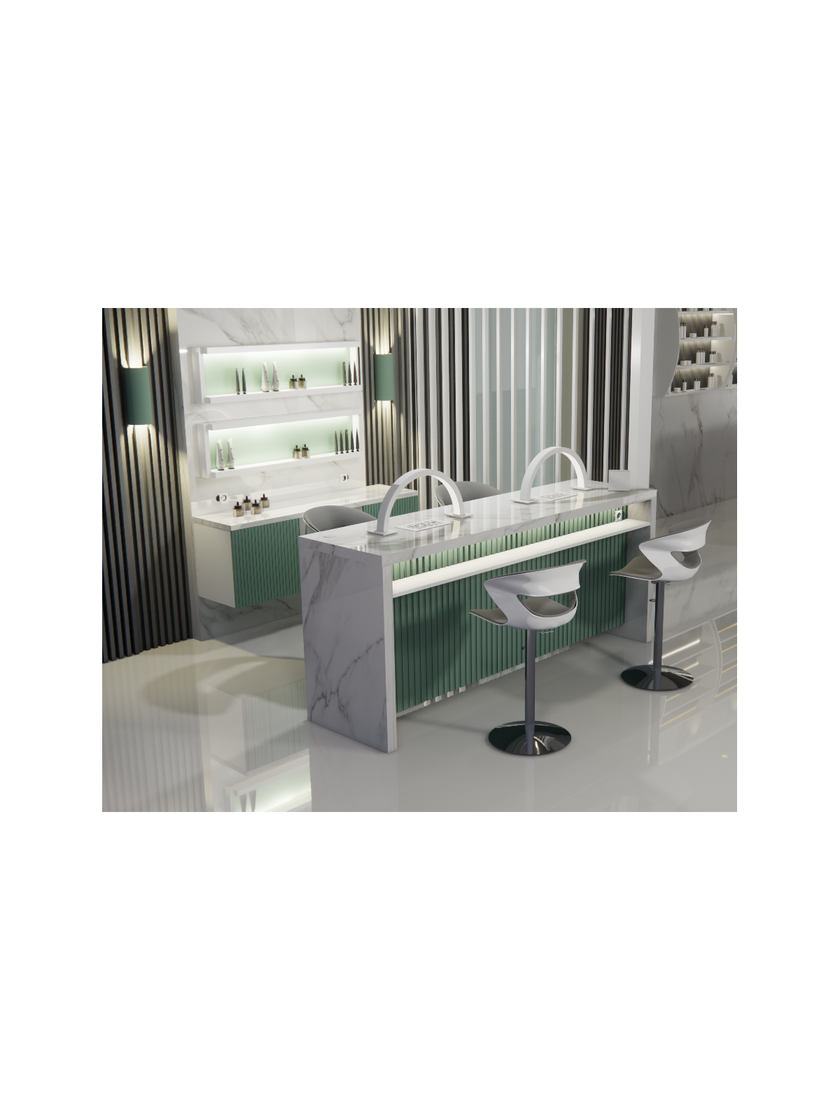 Tavolo Nails Desk con Aspiratore | Pierucci