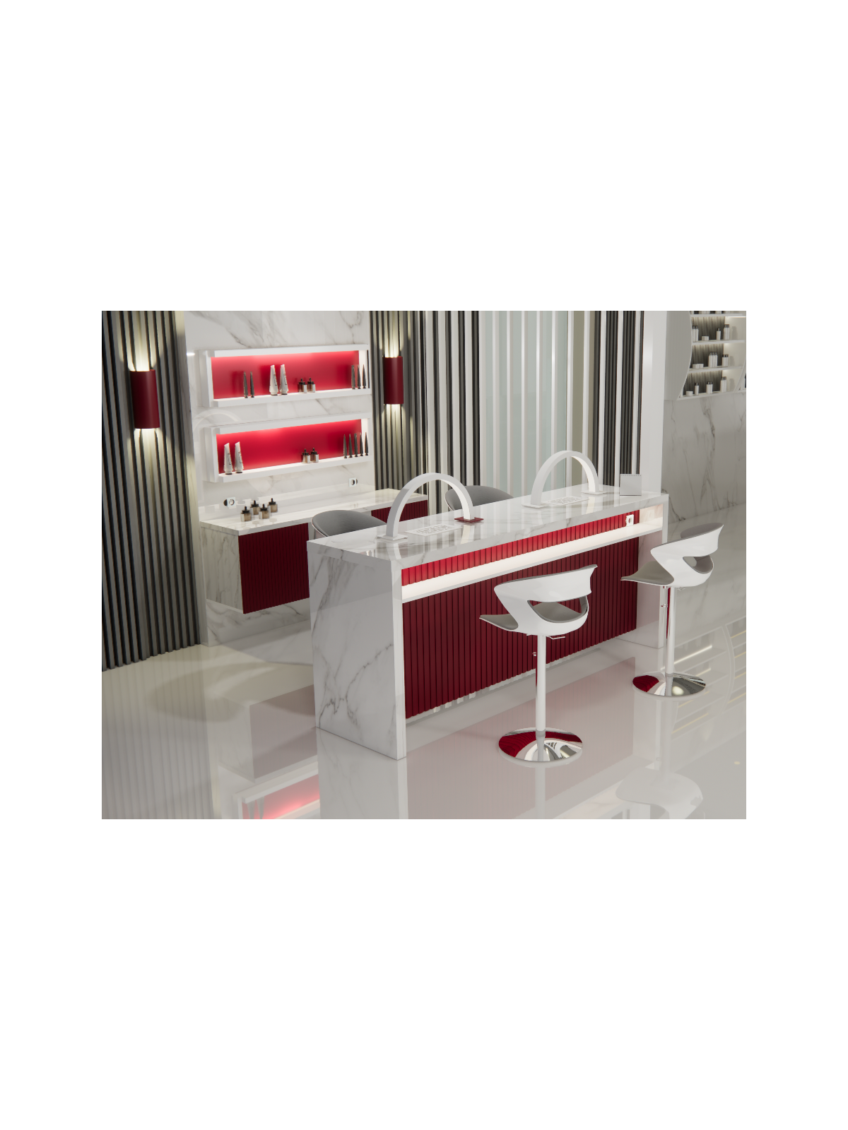 Tavolo Nails Desk con Aspiratore | Pierucci