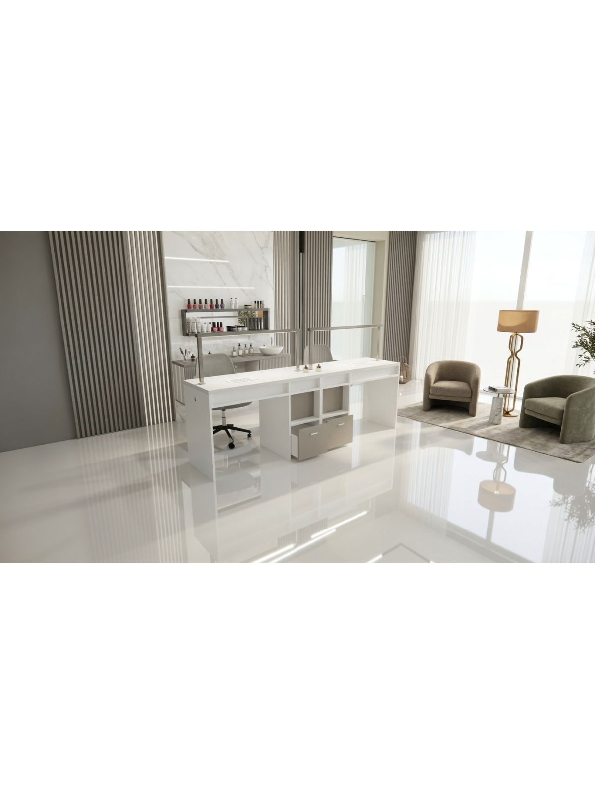 Tavolo Manicure Nails Worker Lux con Aspiratore | Pierucci