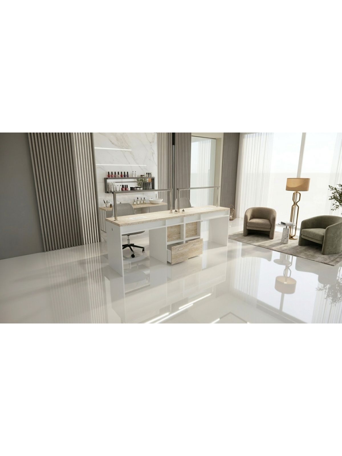 Tavolo Manicure Nails Worker Lux con Aspiratore | Pierucci