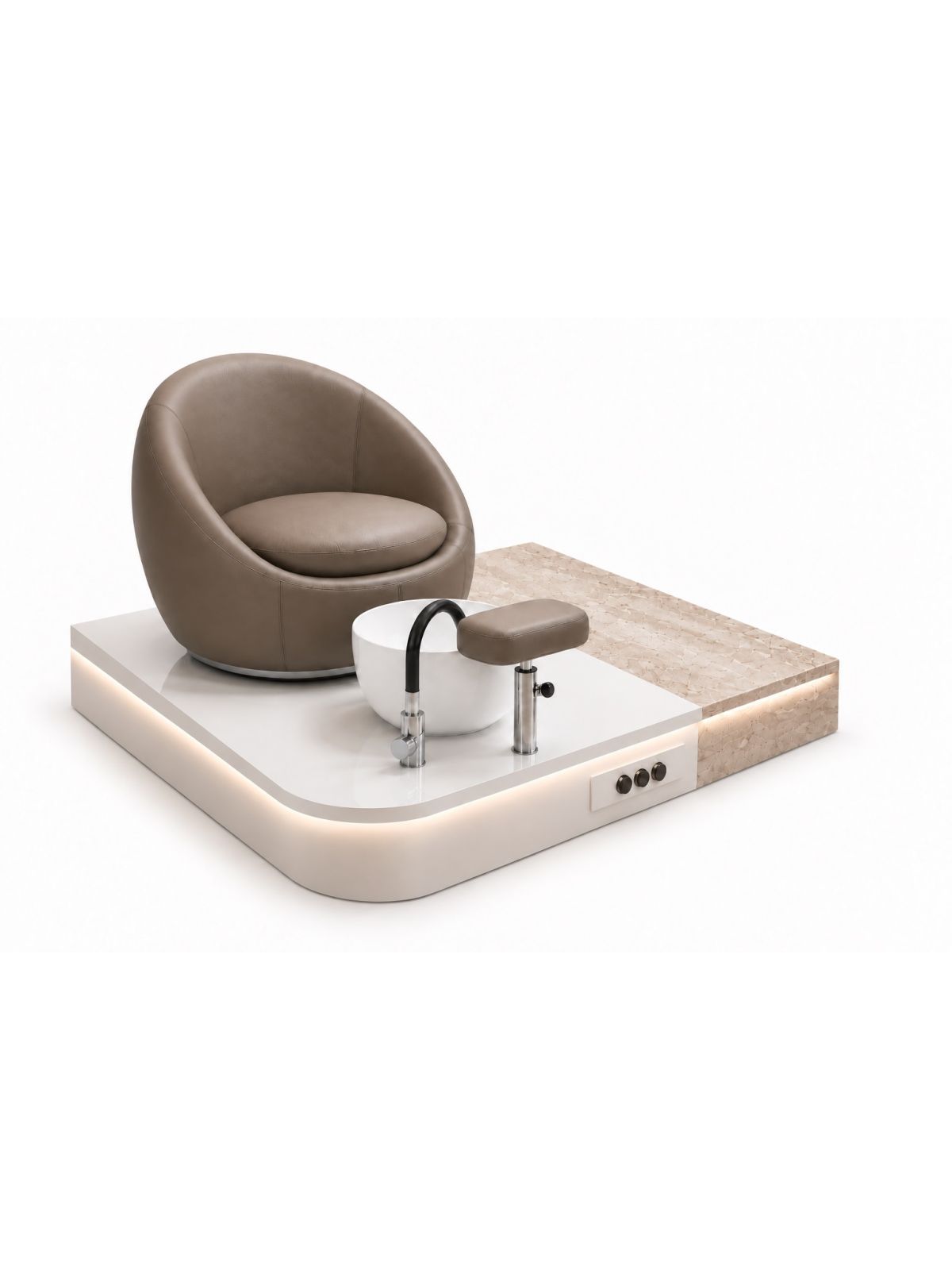 Poltrona Podo Pedicure Manicure Tavolo Nails Aspiratore Unghie Lettino Massaggio Reception Banco Cassa Arredamento Centro Esteti