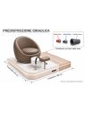Poltrona Podo Pedicure Manicure Tavolo Nails Aspiratore Unghie Lettino Massaggio Reception Banco Cassa Arredamento Centro Esteti