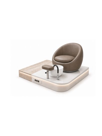 Poltrona Podo Pedicure Manicure Tavolo Nails Aspiratore Unghie Lettino Massaggio Reception Banco Cassa Arredamento Centro Esteti