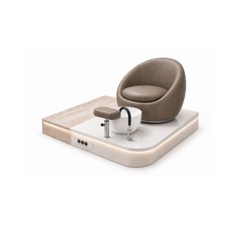 Poltrona Podo Pedicure Manicure Tavolo Nails Aspiratore Unghie Lettino Massaggio Reception Banco Cassa Arredamento Centro Esteti