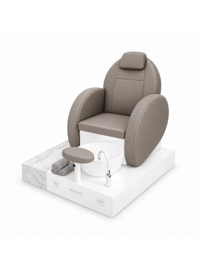 Poltrona Podo Pedicure Manicure Tavolo Nails Aspiratore Unghie Lettino Massaggio Reception Banco Cassa Arredamento Centro Esteti