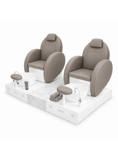 Poltrona Podo Pedicure Manicure Tavolo Nails Aspiratore Unghie Lettino Massaggio Reception Banco Cassa Arredamento Centro Esteti