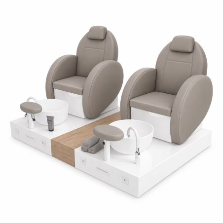 Poltrona Podo Pedicure Manicure Tavolo Nails Aspiratore Unghie Lettino Massaggio Reception Banco Cassa Arredamento Centro Esteti