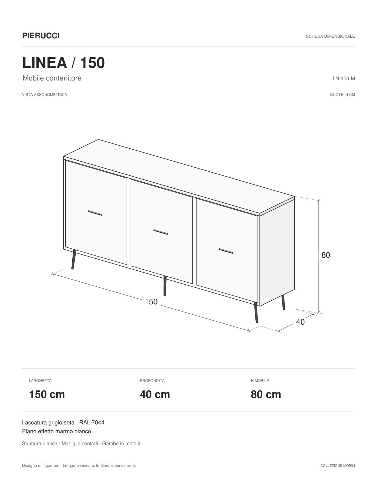 Mobile per Cabina Estetica o Retro Banco Cassa 50cm BB | Pierucci