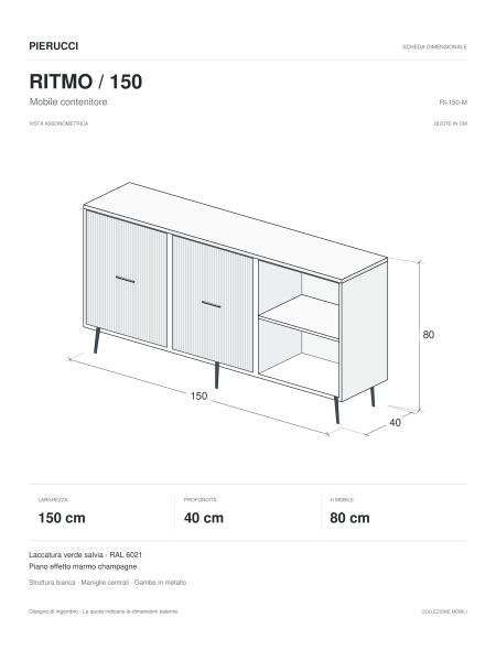 Mobile per Cabina Estetica o Retro Banco Cassa 50cm BB | Pierucci