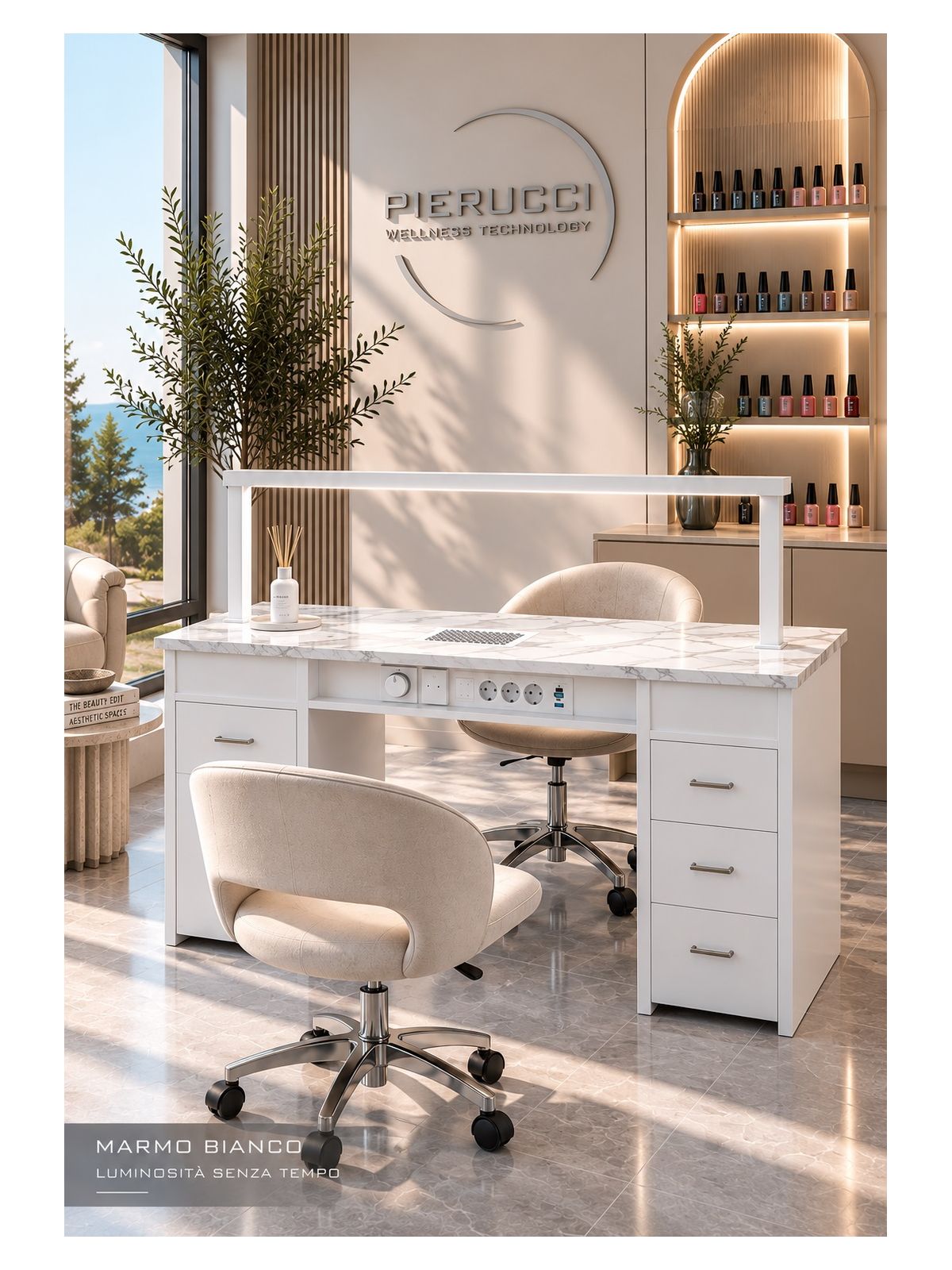 Tavolo Manicure Nails Worker Lux con Aspiratore | Pierucci