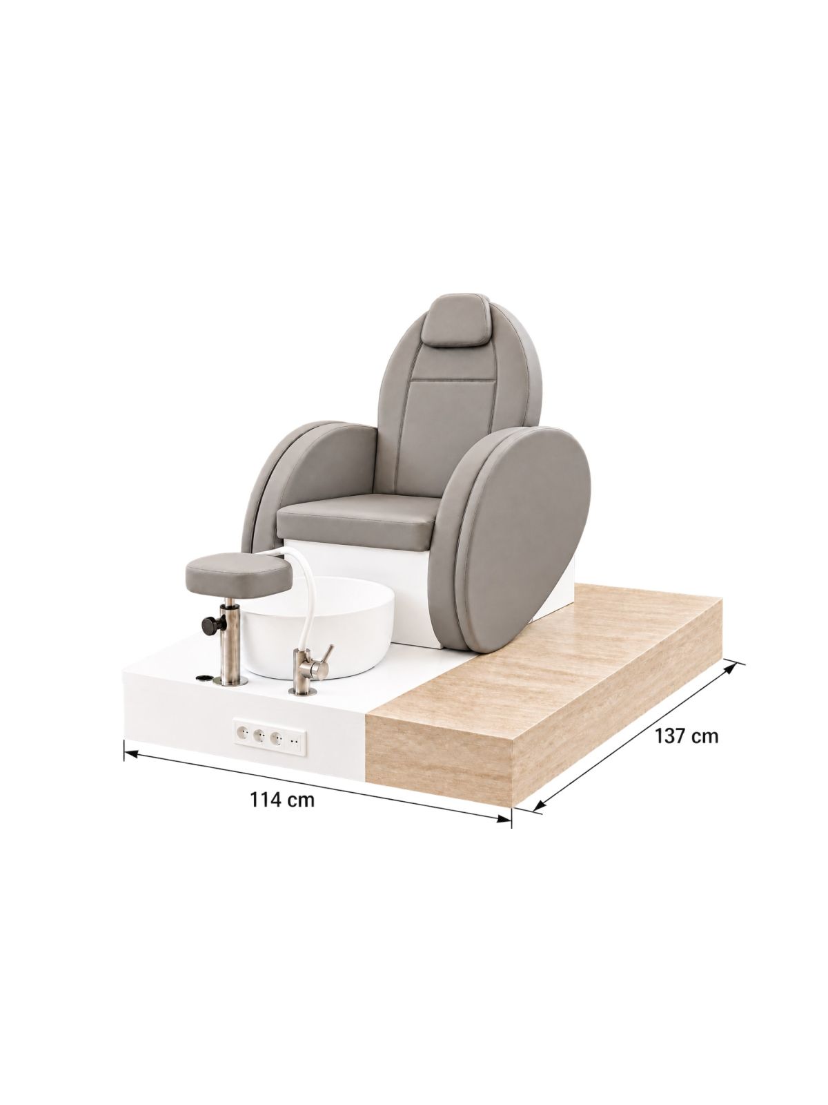 Poltrona Podo Pedicure Manicure Tavolo Nails Aspiratore Unghie Lettino Massaggio Reception Banco Cassa Arredamento Centro Esteti