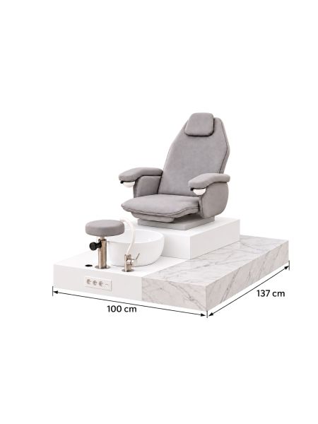Poltrona Podo Pedicure Manicure Tavolo Nails Aspiratore Unghie Lettino Massaggio Reception Banco Cassa Arredamento Centro Esteti