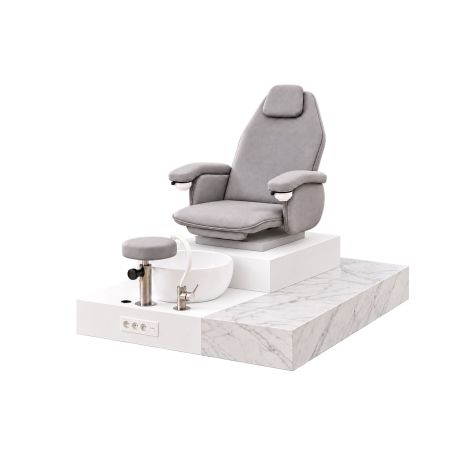 Poltrona Podo Pedicure Manicure Tavolo Nails Aspiratore Unghie Lettino Massaggio Reception Banco Cassa Arredamento Centro Esteti