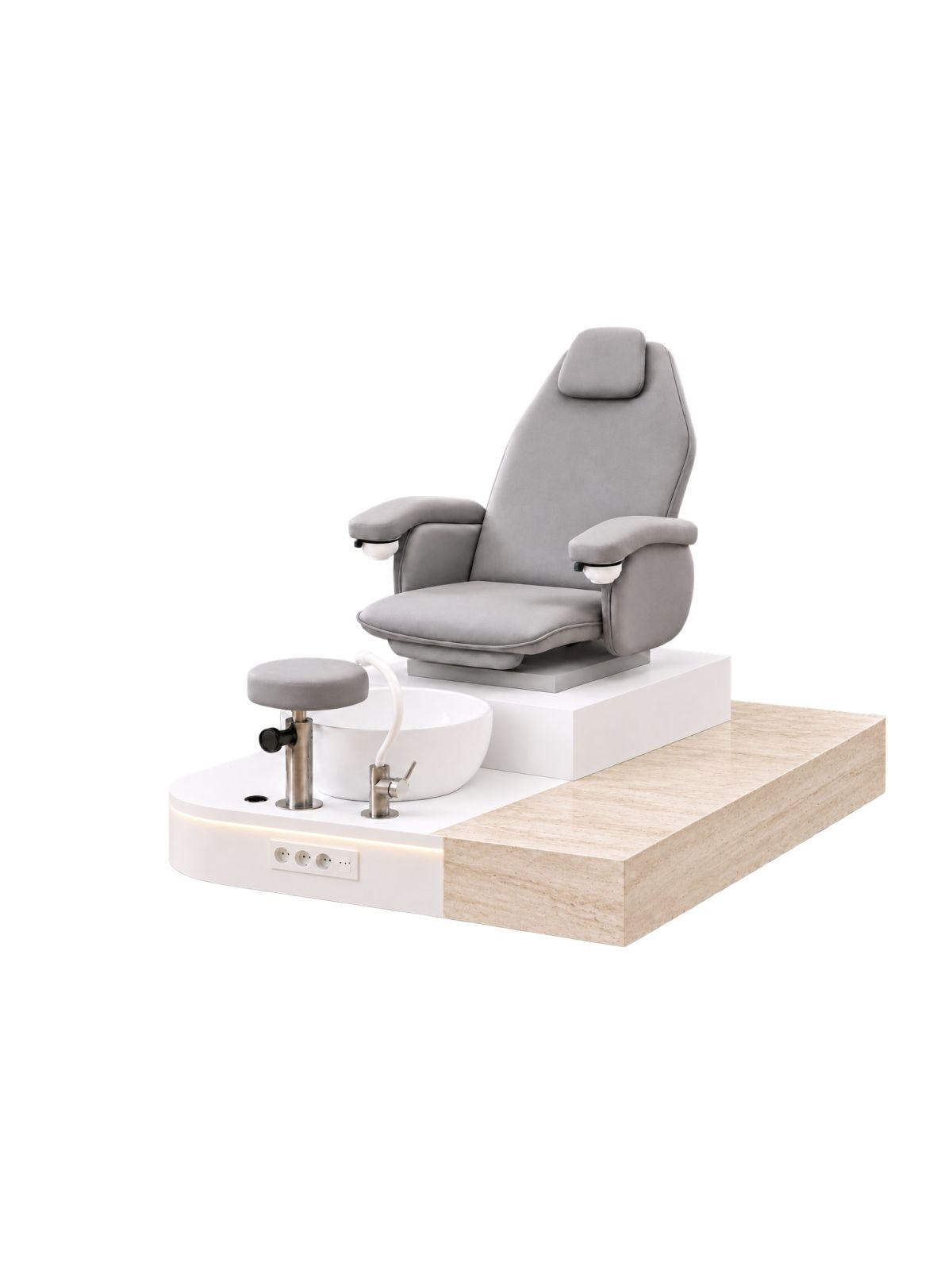 Poltrona Podo Pedicure Manicure Tavolo Nails Aspiratore Unghie Lettino Massaggio Reception Banco Cassa Arredamento Centro Esteti