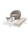 Poltrona Podo Pedicure Manicure Tavolo Nails Aspiratore Unghie Lettino Massaggio Reception Banco Cassa Arredamento Centro Esteti
