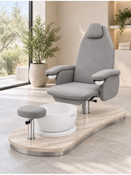 Poltrona Podo Pedicure Manicure Tavolo Nails Aspiratore Unghie Lettino Massaggio Reception Banco Cassa Arredamento Estetico