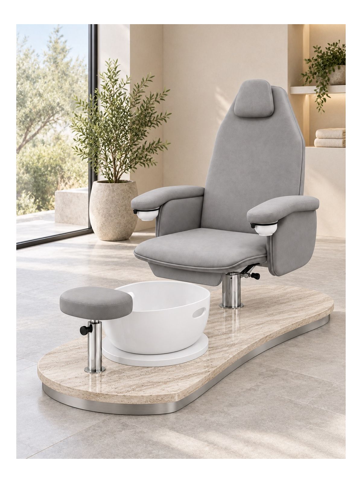 Poltrona Podo Pedicure Manicure Tavolo Nails Aspiratore Unghie Lettino Massaggio Reception Banco Cassa Arredamento Estetico