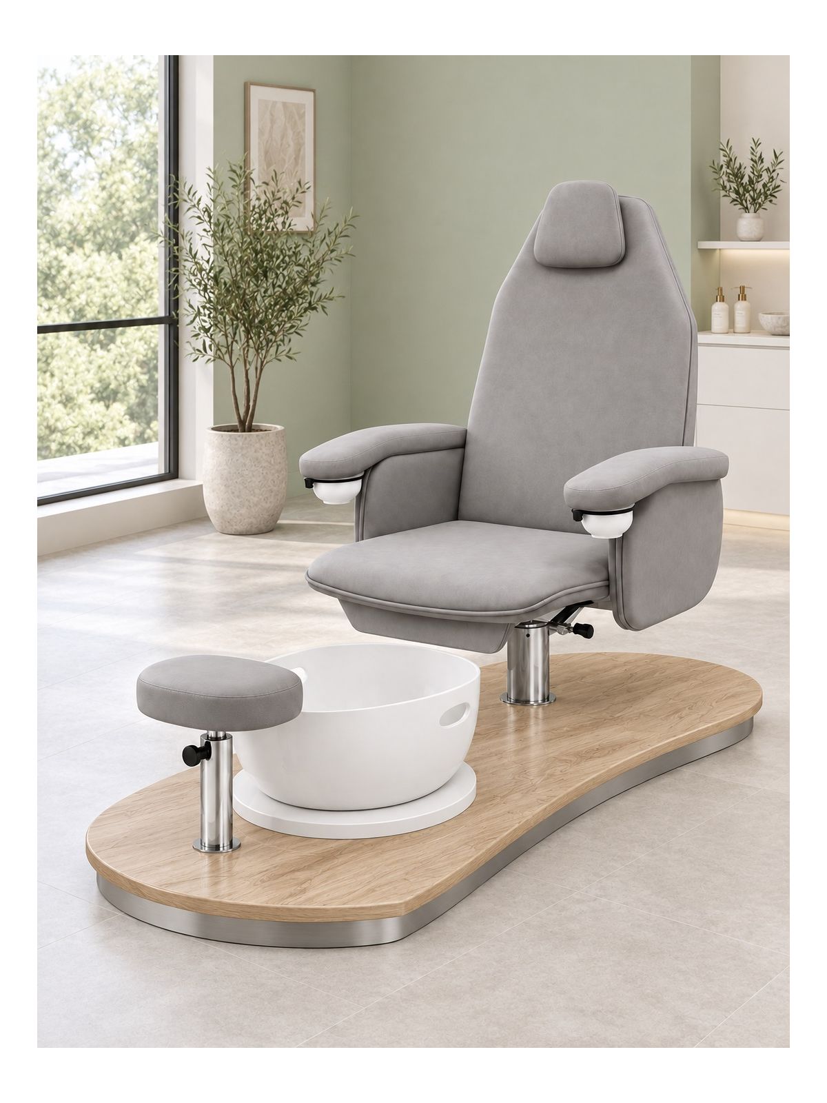 Poltrona Podo Pedicure Manicure Tavolo Nails Aspiratore Unghie Lettino Massaggio Reception Banco Cassa Arredamento Estetico
