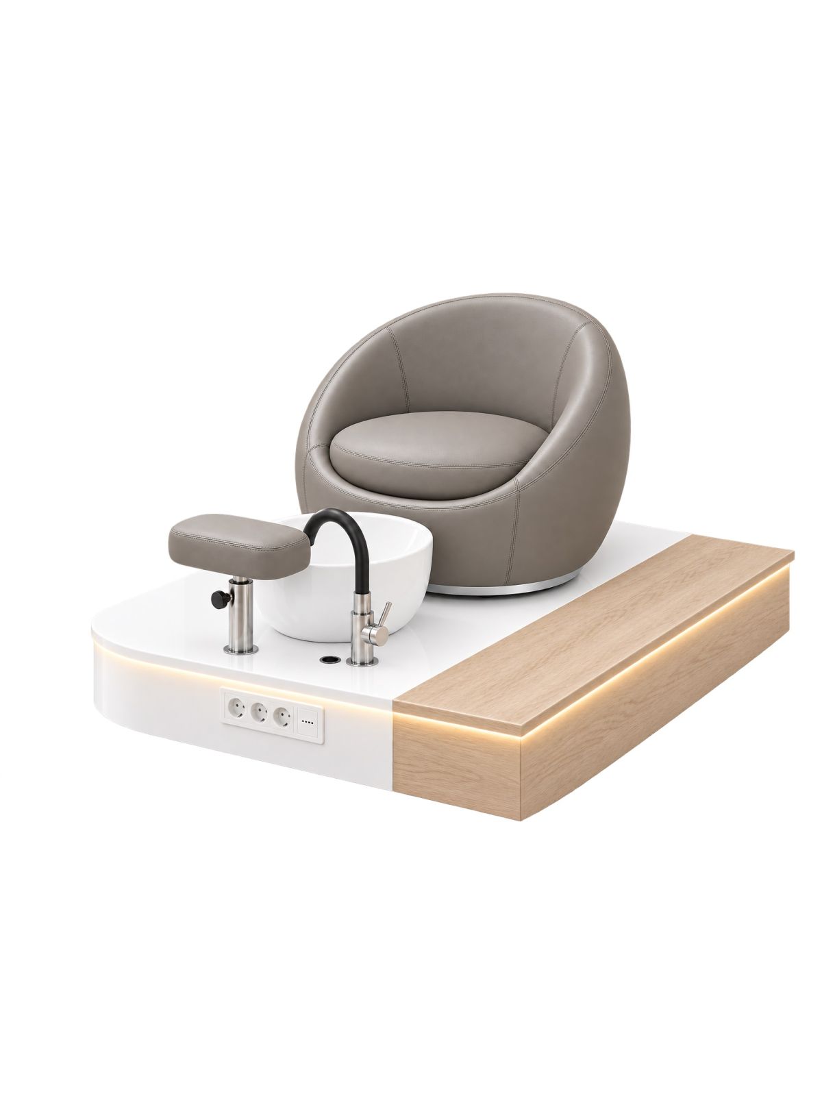 Poltrona Podo Pedicure Manicure Tavolo Nails Aspiratore Unghie Lettino Massaggio Reception Banco Cassa Arredamento Centro Esteti