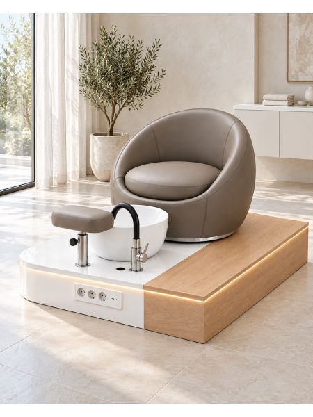 Poltrona Podo Pedicure Manicure Tavolo Nails Aspiratore Unghie Lettino Massaggio Reception Banco Cassa Arredamento Centro Esteti