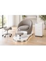 Poltrona Podo Pedicure Manicure Tavolo Nails Aspiratore Unghie Lettino Massaggio Reception Banco Cassa Arredamento Centro Esteti