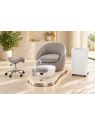Poltrona Podo Pedicure Manicure Tavolo Nails Aspiratore Unghie Lettino Massaggio Reception Banco Cassa Arredamento Centro Esteti