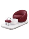 Poltrona Podo Pedicure Manicure Tavolo Nails Aspiratore Unghie Lettino Massaggio Reception Banco Cassa Arredamento Centro Esteti