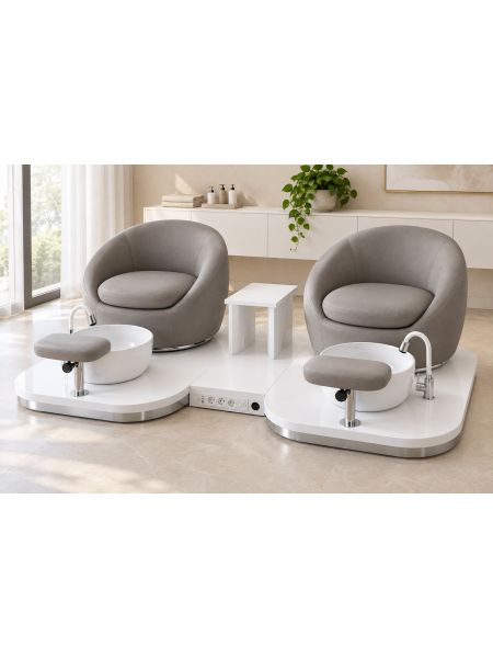 Poltrona Podo Pedicure Manicure Tavolo Nails Aspiratore Unghie Lettino Massaggio Reception Banco Cassa Arredamento Centro Esteti