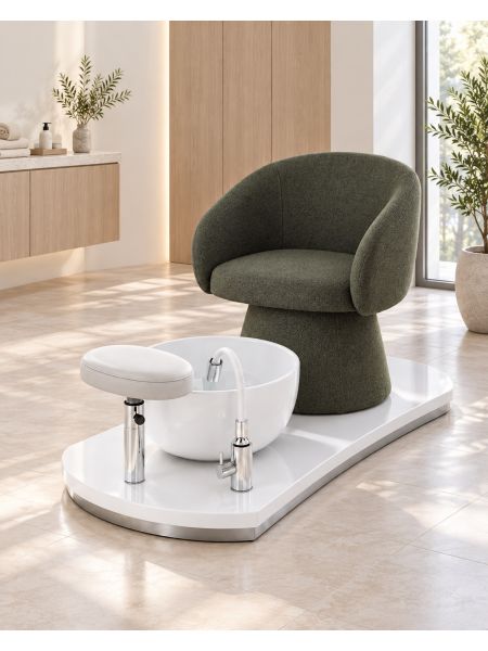 Poltrona Podo Pedicure Manicure Tavolo Nails Aspiratore Unghie Lettino Massaggio Reception Banco Cassa Arredamento Centro Esteti