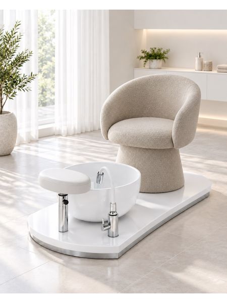 Poltrona Podo Pedicure Manicure Tavolo Nails Aspiratore Unghie Lettino Massaggio Reception Banco Cassa Arredamento Centro Esteti