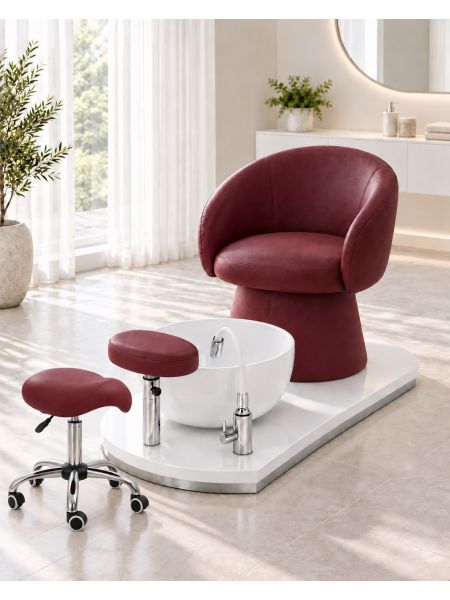 Poltrona Podo Pedicure Manicure Tavolo Nails Aspiratore Unghie Lettino Massaggio Reception Banco Cassa Arredamento Centro Esteti