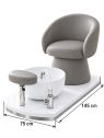 Poltrona Podo Pedicure Manicure Tavolo Nails Aspiratore Unghie Lettino Massaggio Reception Banco Cassa Arredamento Centro Esteti