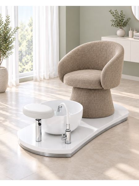 Poltrona Podo Pedicure Manicure Tavolo Nails Aspiratore Unghie Lettino Massaggio Reception Banco Cassa Arredamento Centro Esteti