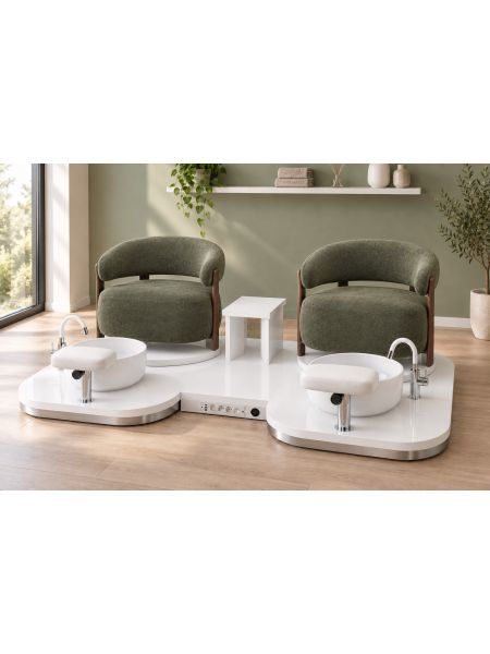 Poltrona Podo Pedicure Manicure Tavolo Nails Aspiratore Unghie Lettino Massaggio Reception Banco Cassa Arredamento Centro Esteti