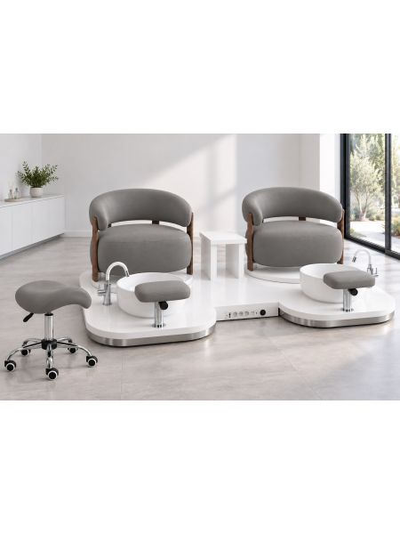 Poltrona Podo Pedicure Manicure Tavolo Nails Aspiratore Unghie Lettino Massaggio Reception Banco Cassa Arredamento Centro Esteti