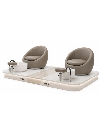 Poltrona Podo Pedicure Manicure Tavolo Nails Aspiratore Unghie Lettino Massaggio Reception Banco Cassa Arredamento Centro Esteti