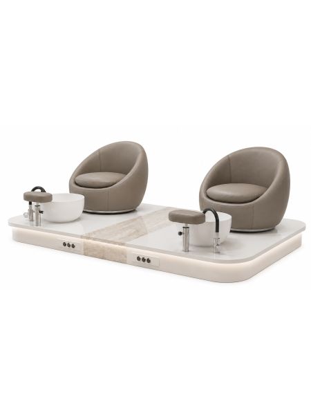 Poltrona Podo Pedicure Manicure Tavolo Nails Aspiratore Unghie Lettino Massaggio Reception Banco Cassa Arredamento Centro Esteti