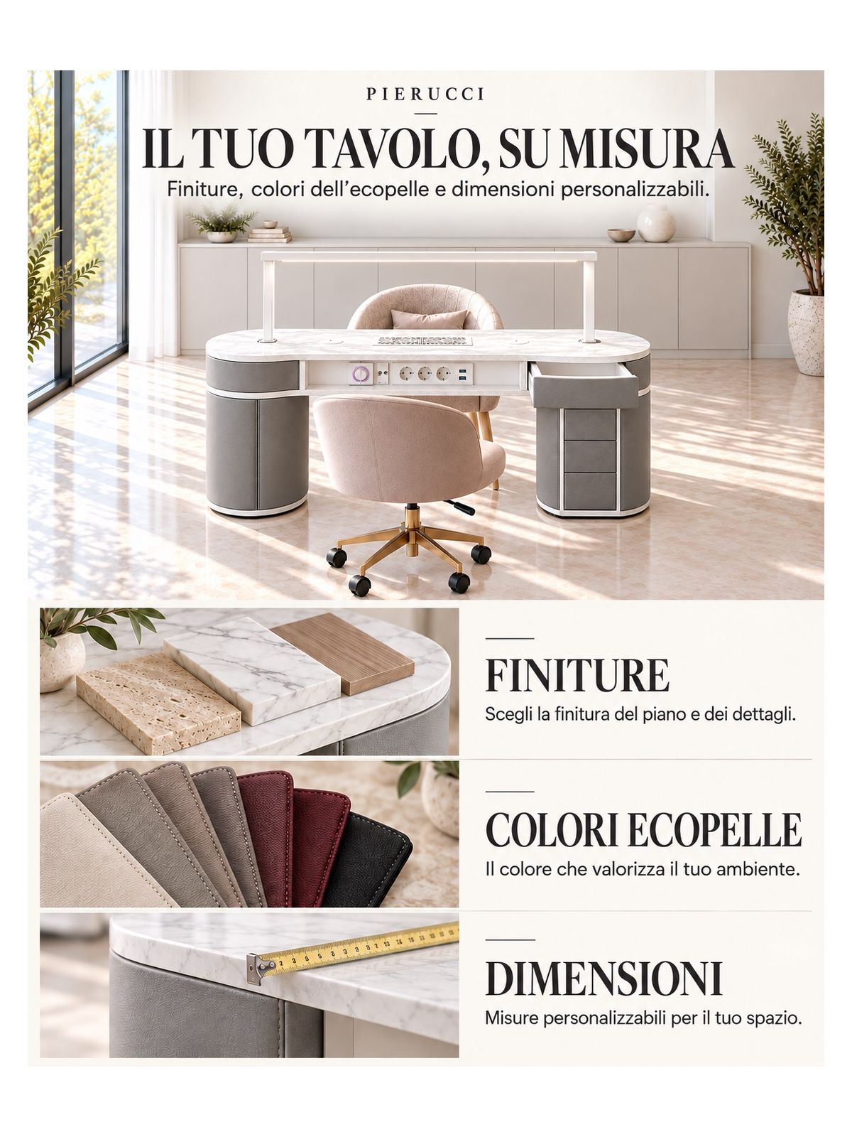 Tavolo Nails Lux con Aspiratore | Pierucci