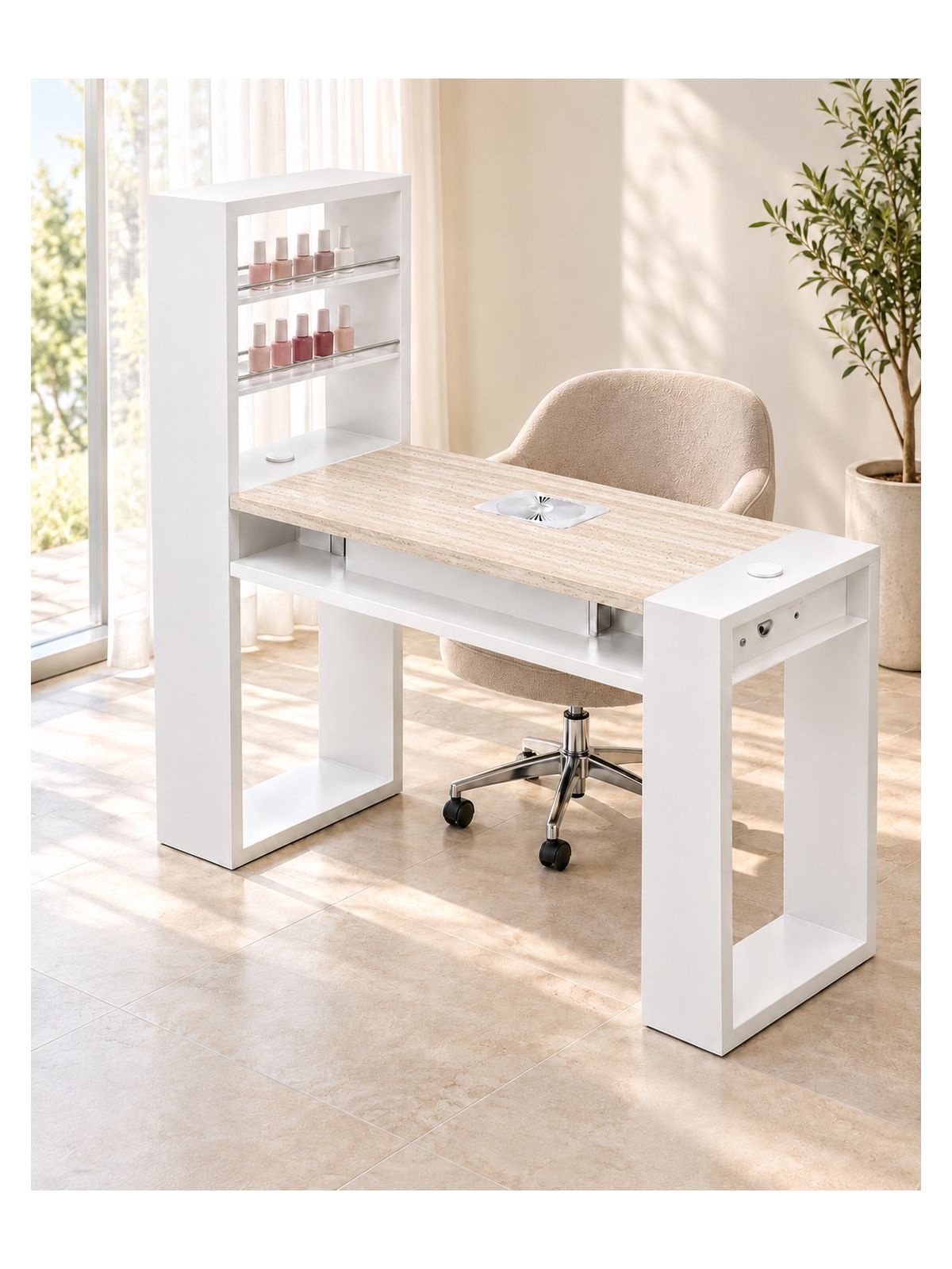 Tavolo Manicure Astra Plus con Aspiratore B-S 140cm | Pierucci