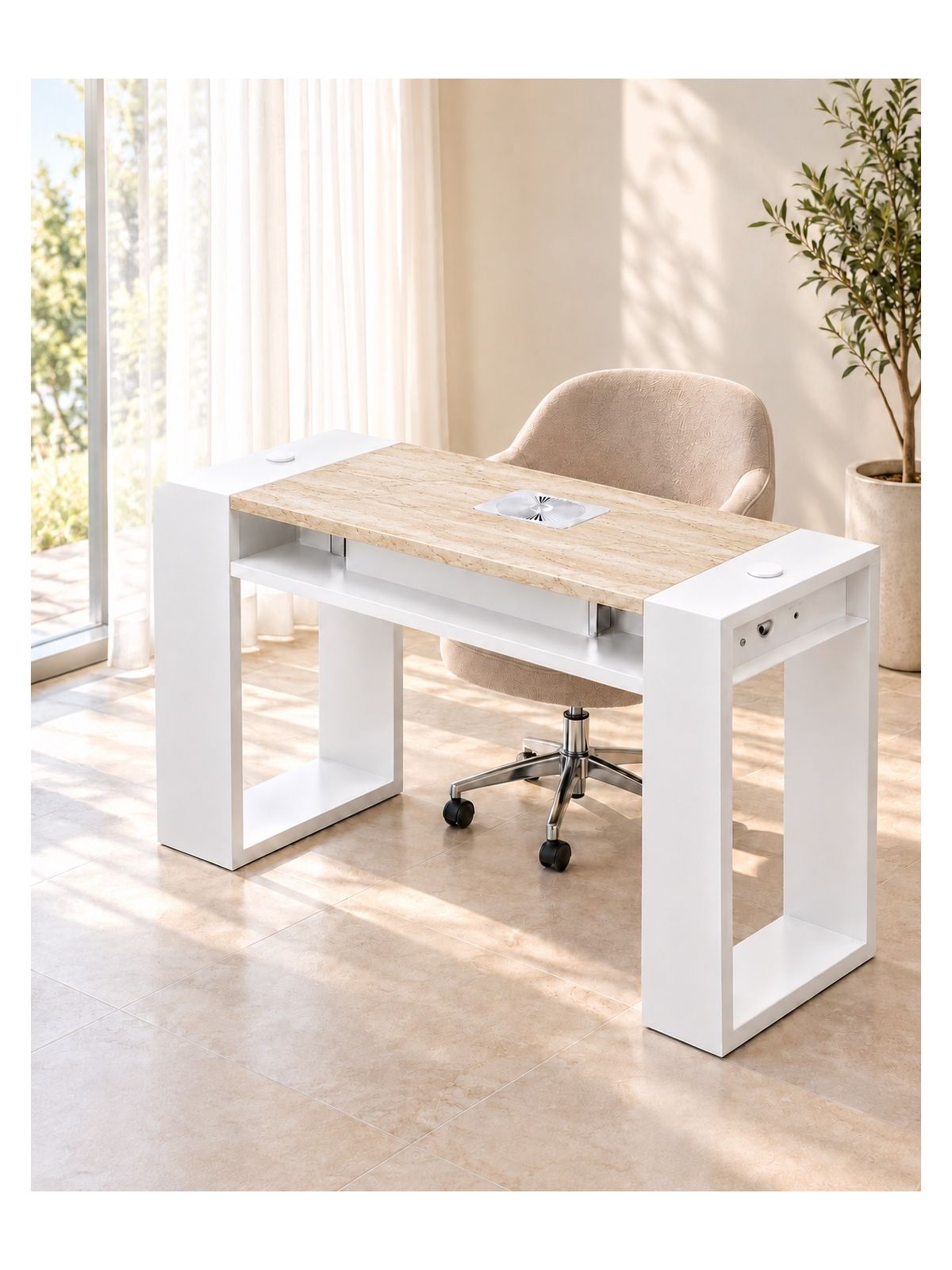 Tavolo Manicure Astra Simple con Aspiratore N-MN 140cm | Pierucci