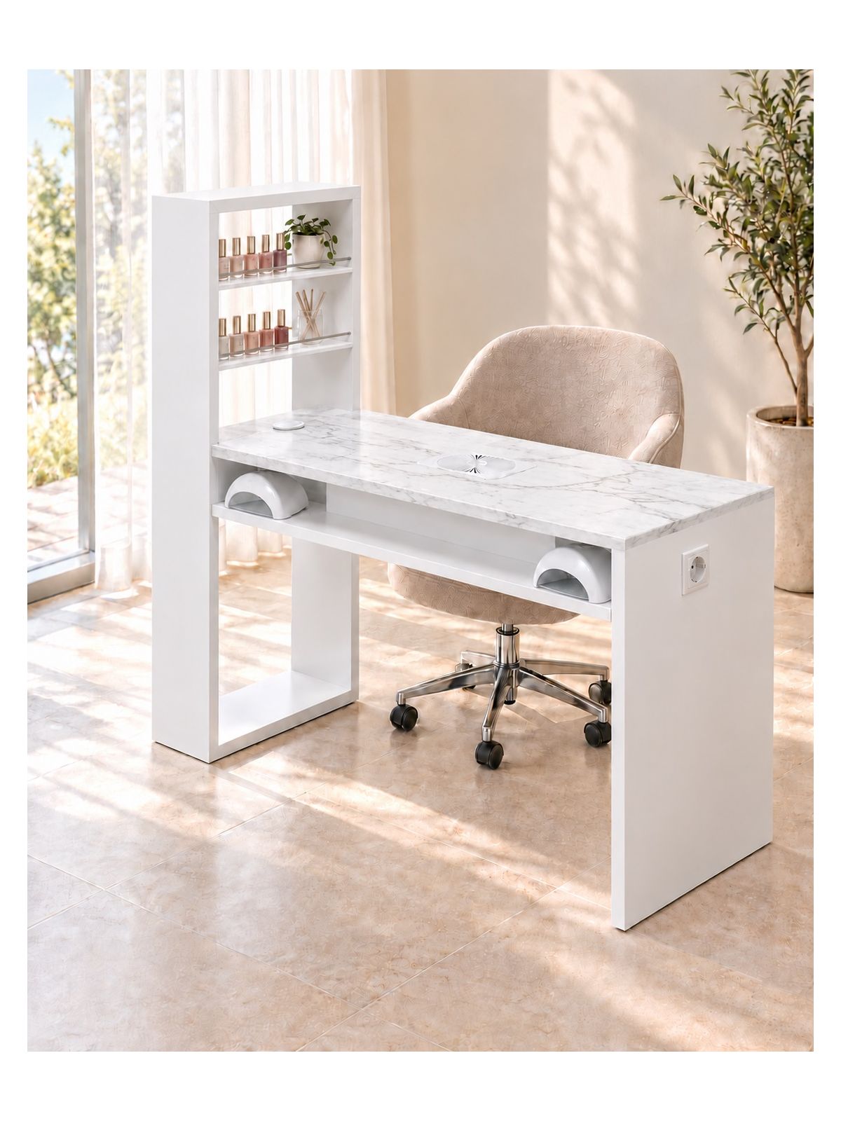 Tavolo Manicure Worker Plus con Aspiratore N-MN 124cm | Pierucci