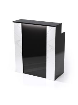 Reception Banco Cassa Centro Estetico - Mod. Fasce MB - 1mt Nera