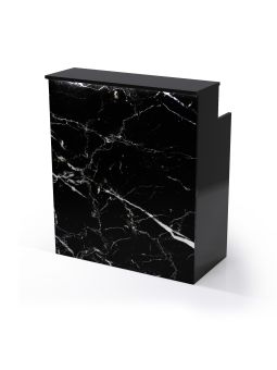 Reception per Centro Estetico - Pannello Intero MN - 1mt Nera