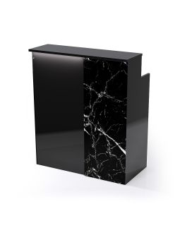 Reception per Centro Estetico - Pannello Monofascia MN - 1mt Nera