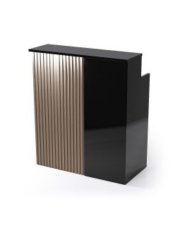 Reception per Centro Estetico - Pannello Monofascia RG - 1mt Nera